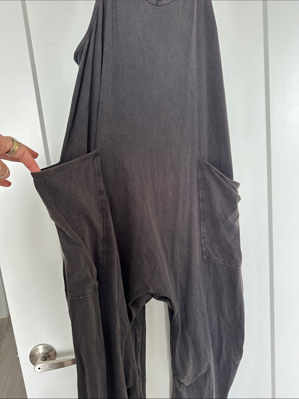FP Movement by Free People Black Draped Jumpsuit - Picture 3 of 5